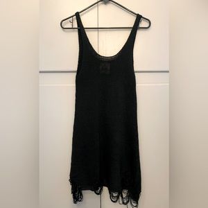 UNIF Black Crochet Dress (S)